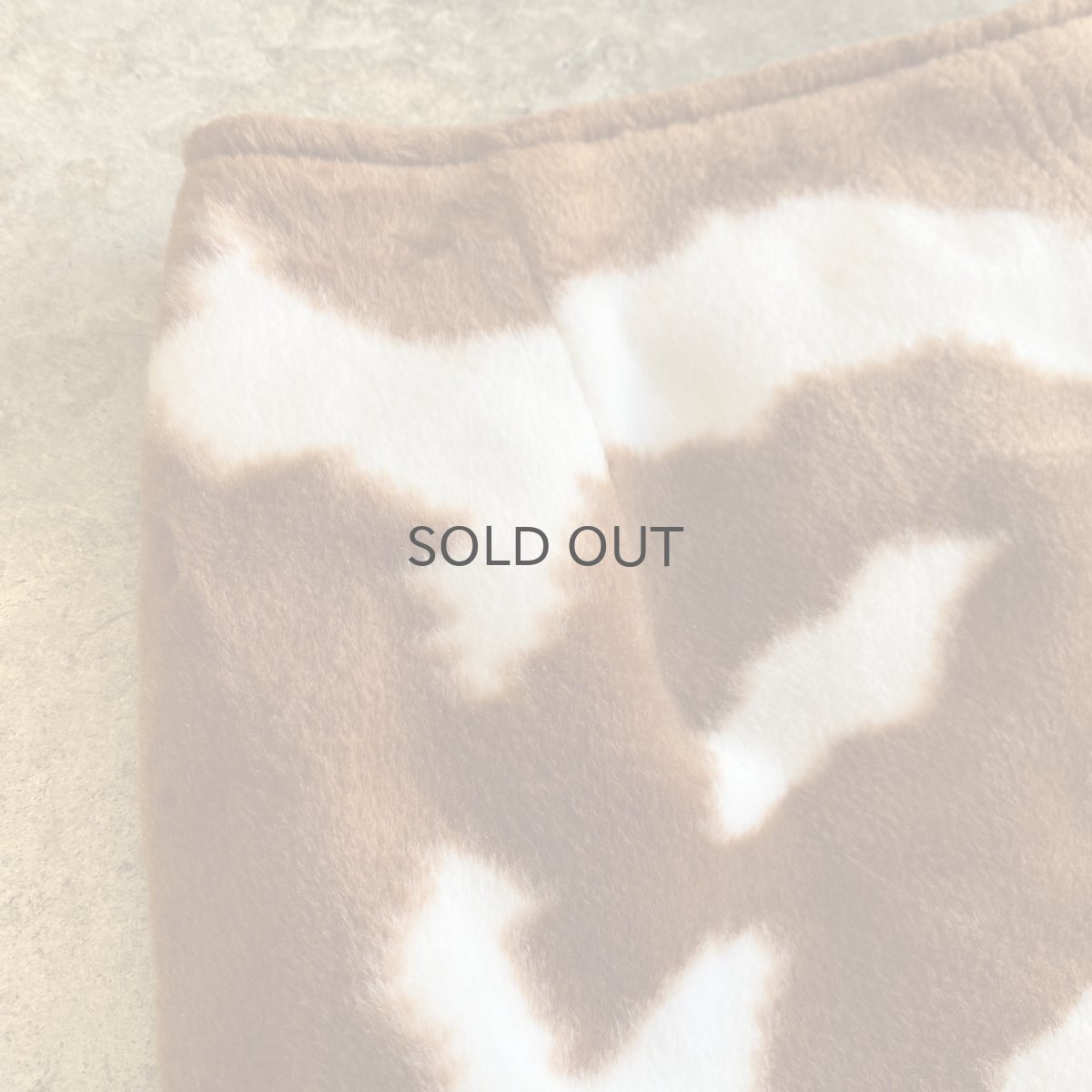 画像5: ALL OVER COW PATTERN SLIT SKIRT / W25 (5)