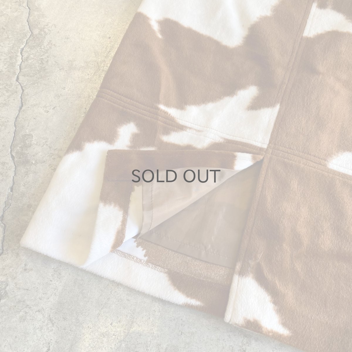 画像6: ALL OVER COW PATTERN SLIT SKIRT / W25 (6)