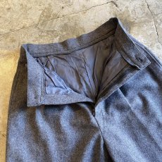画像7: 2 TUCK DESIGN WOOL SLACKS HALF PANTS / W27 (7)