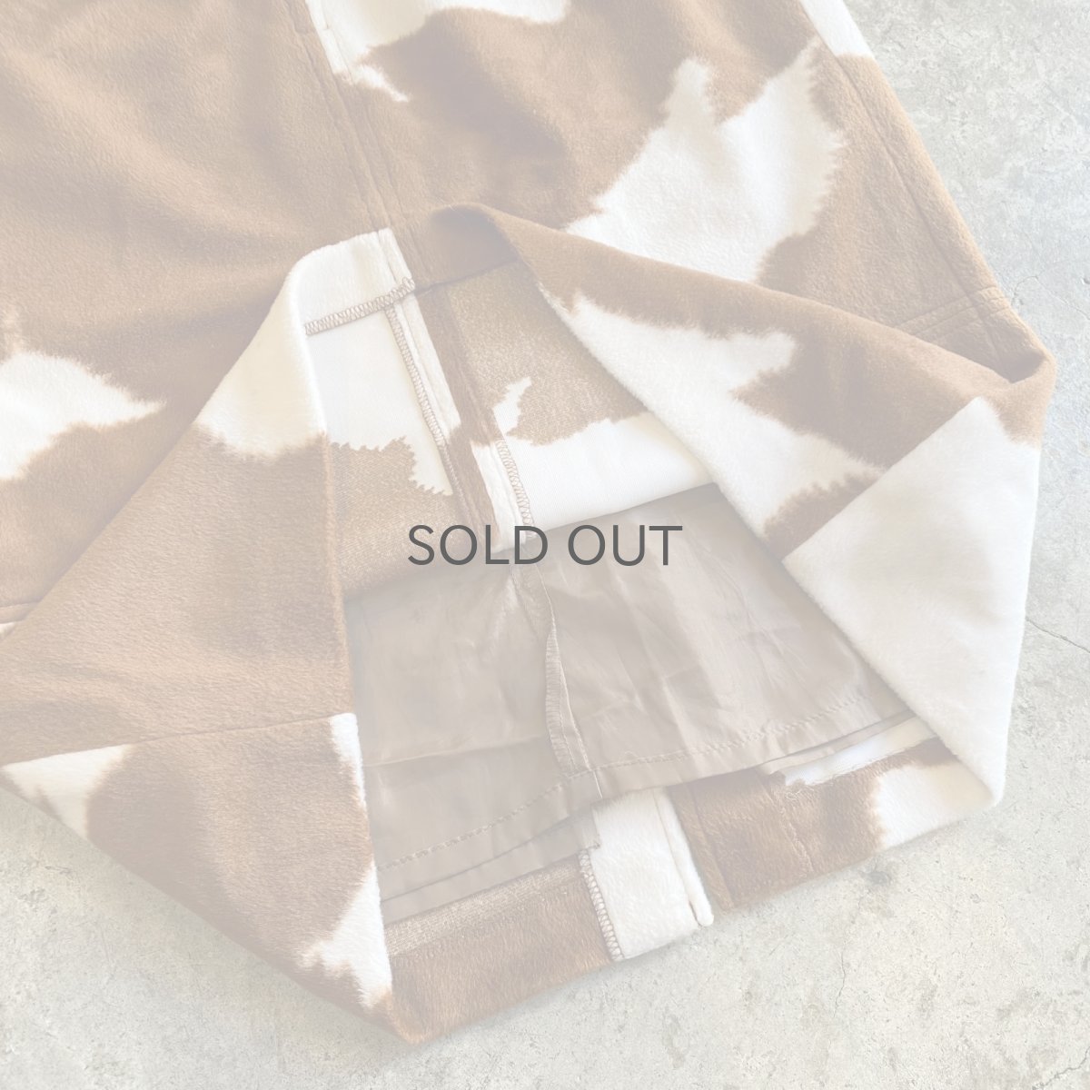 画像8: ALL OVER COW PATTERN SLIT SKIRT / W25 (8)