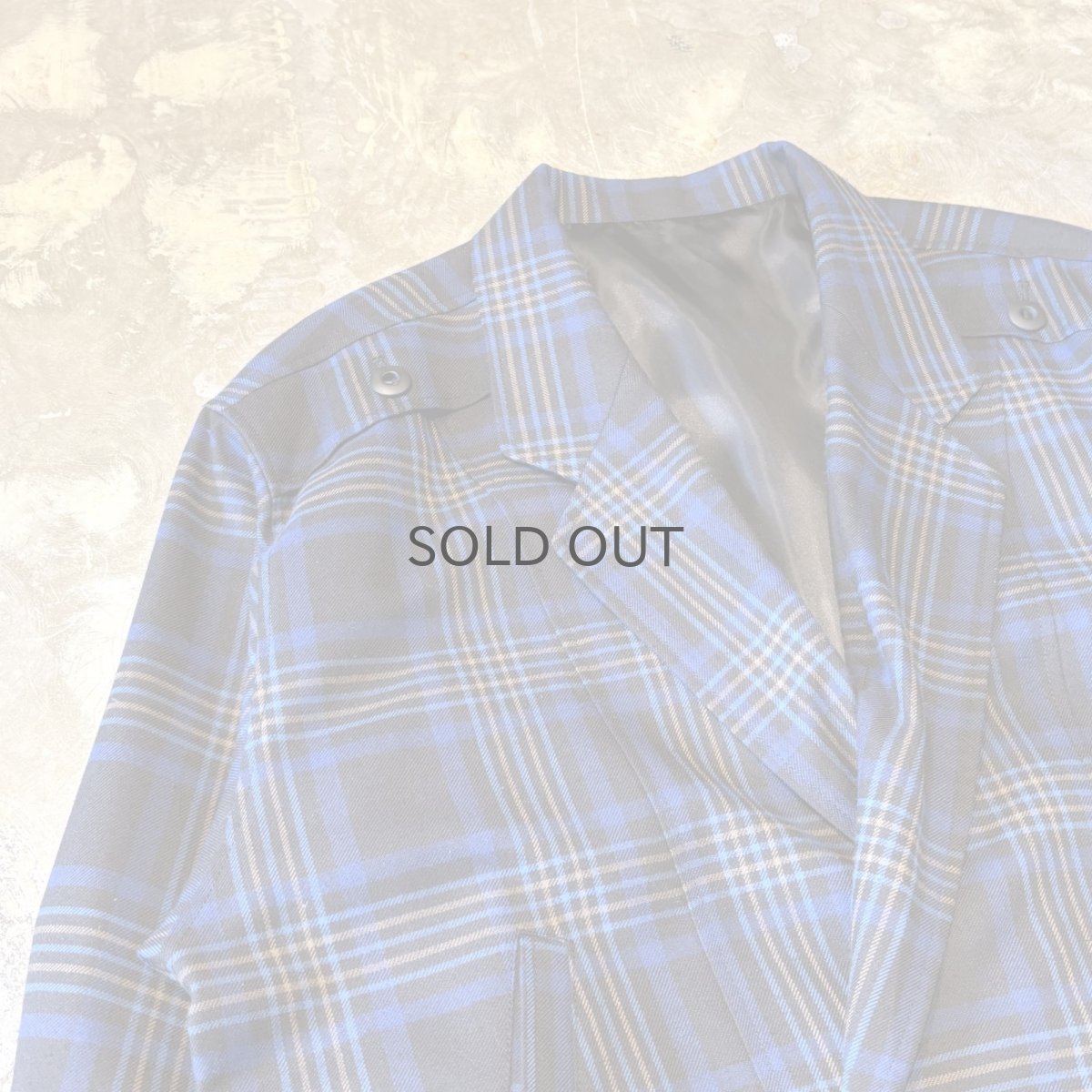 画像3: ALL OVER CHECK PATTERN DOUBLE BREASTED JACKET / Mens L (3)