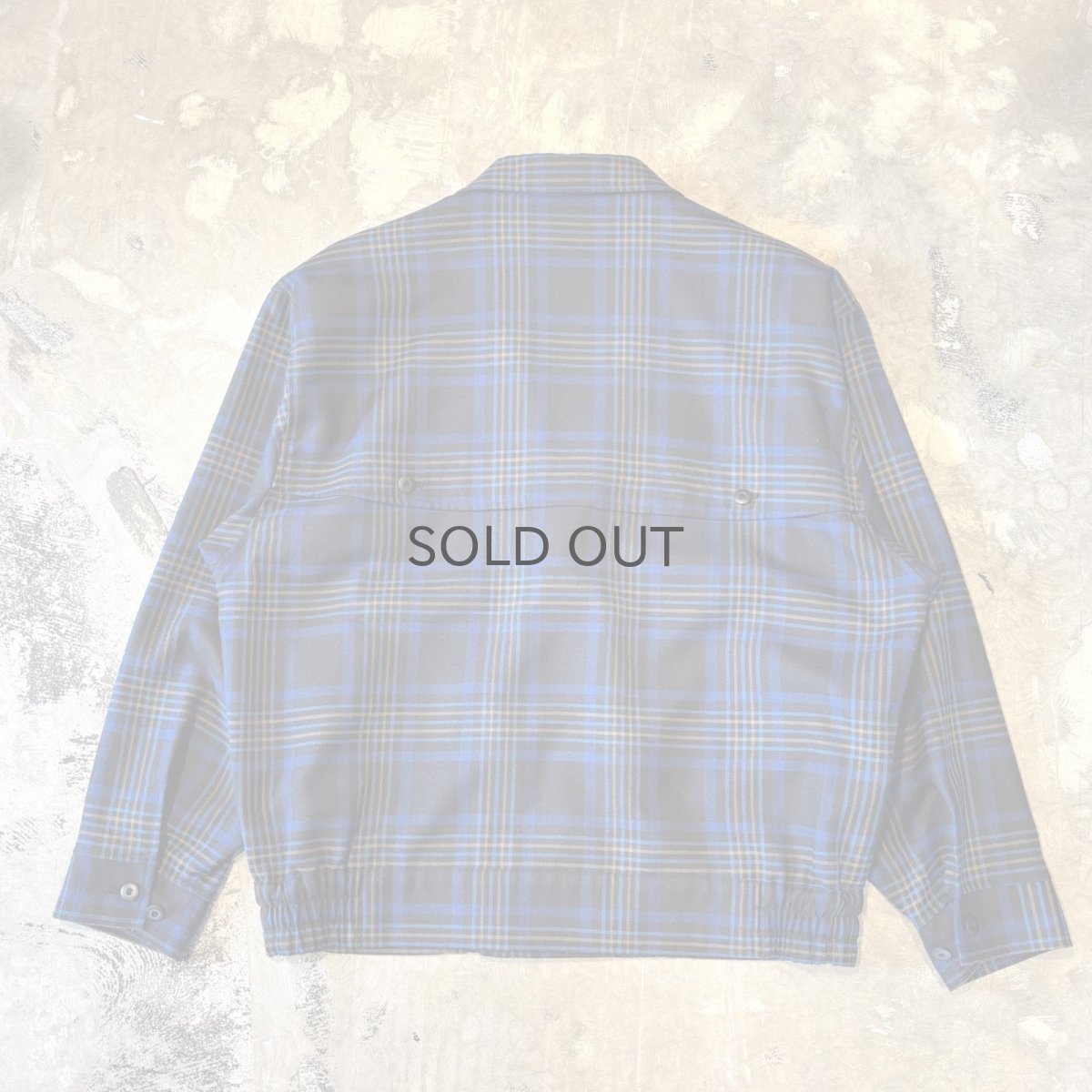 画像2: ALL OVER CHECK PATTERN DOUBLE BREASTED JACKET / Mens L (2)