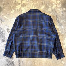 画像2: ALL OVER CHECK PATTERN DOUBLE BREASTED JACKET / Mens L (2)