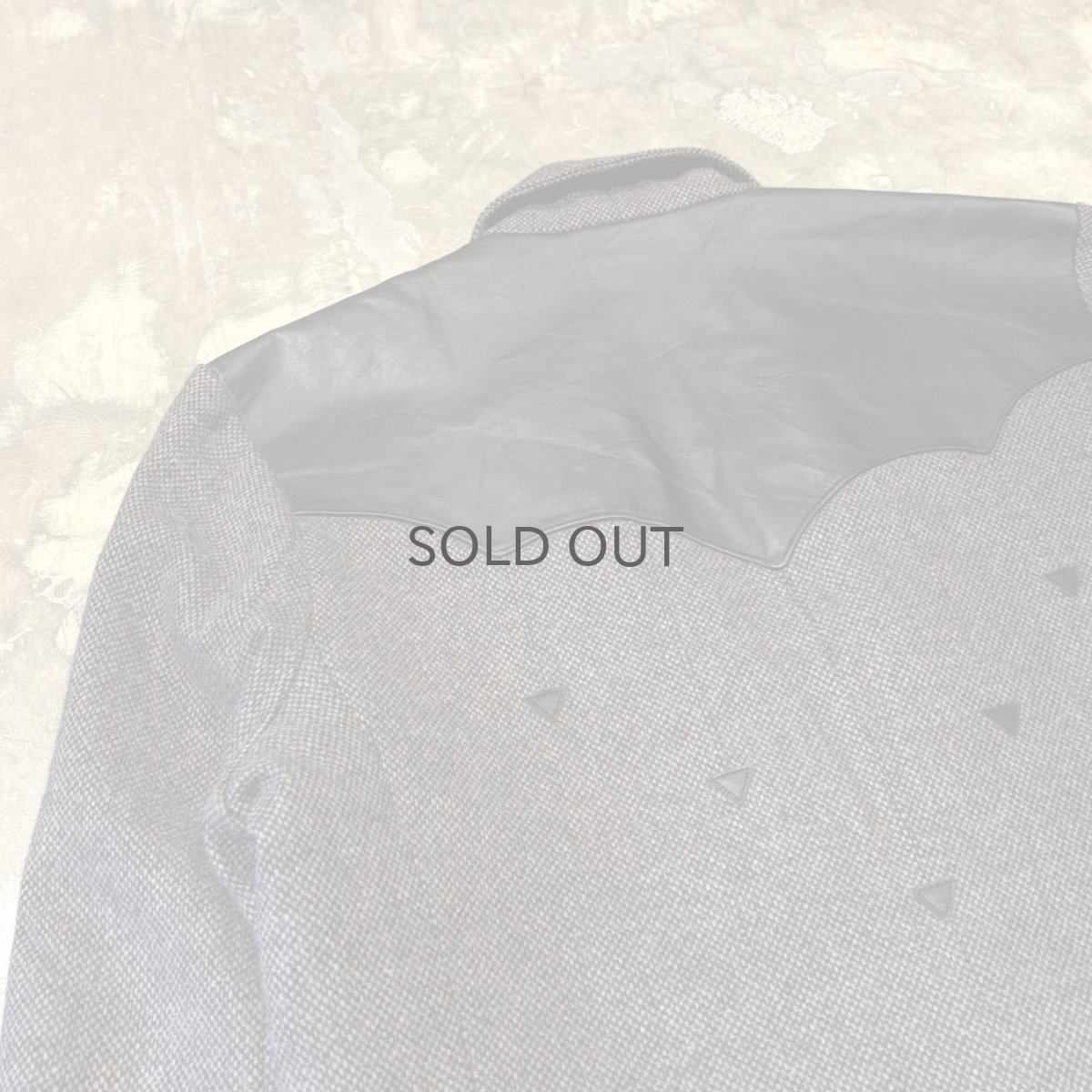 画像9: OLD LEATHER YOKE SHORT TAILORED JACKET / Mens L / MADE IN USA (9)