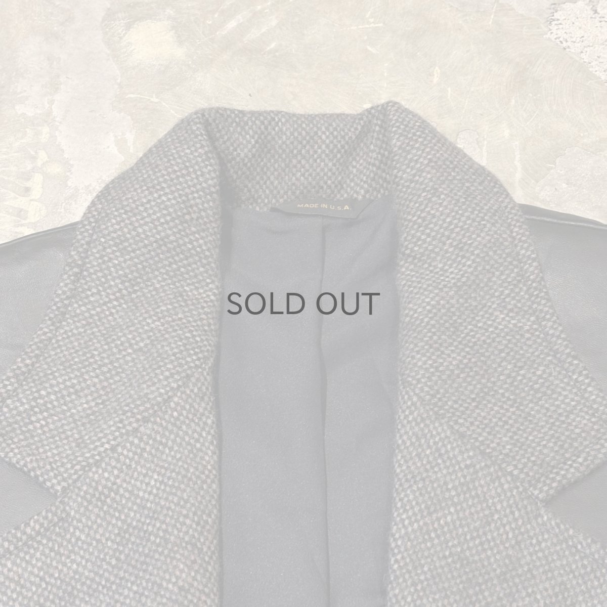 画像11: OLD LEATHER YOKE SHORT TAILORED JACKET / Mens L / MADE IN USA (11)