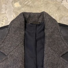 画像11: OLD LEATHER YOKE SHORT TAILORED JACKET / Mens L / MADE IN USA (11)