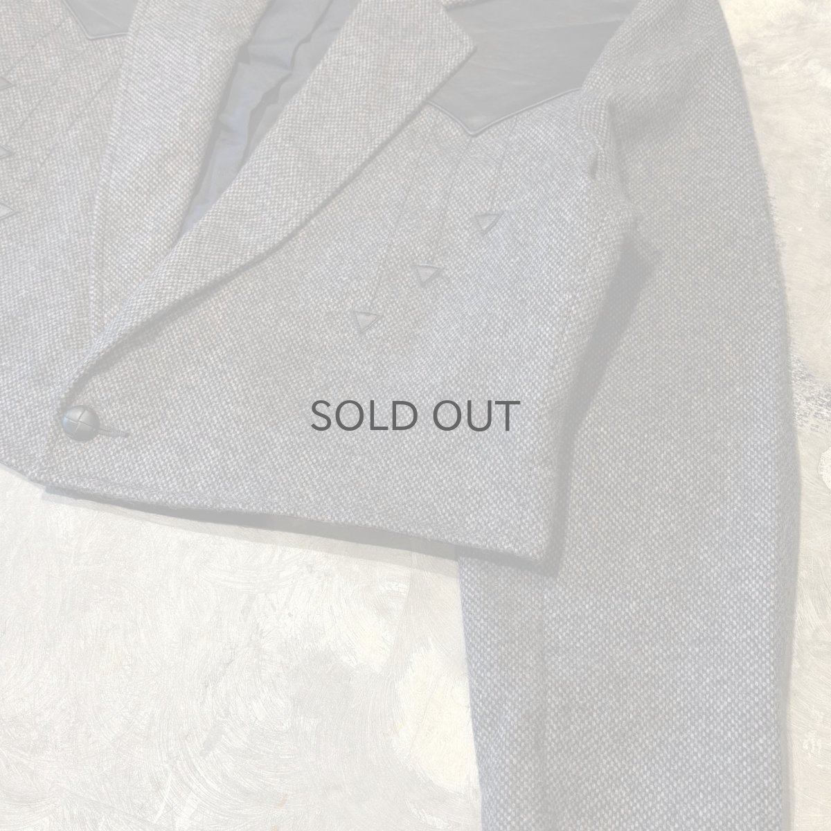 画像6: OLD LEATHER YOKE SHORT TAILORED JACKET / Mens L / MADE IN USA (6)