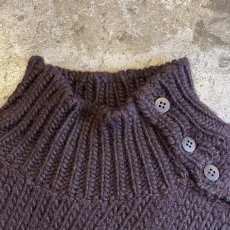 画像8: POINT BUTTON PATCHWORK DESIGN HALF NECK KNIT SWEATER / Ladies M (8)