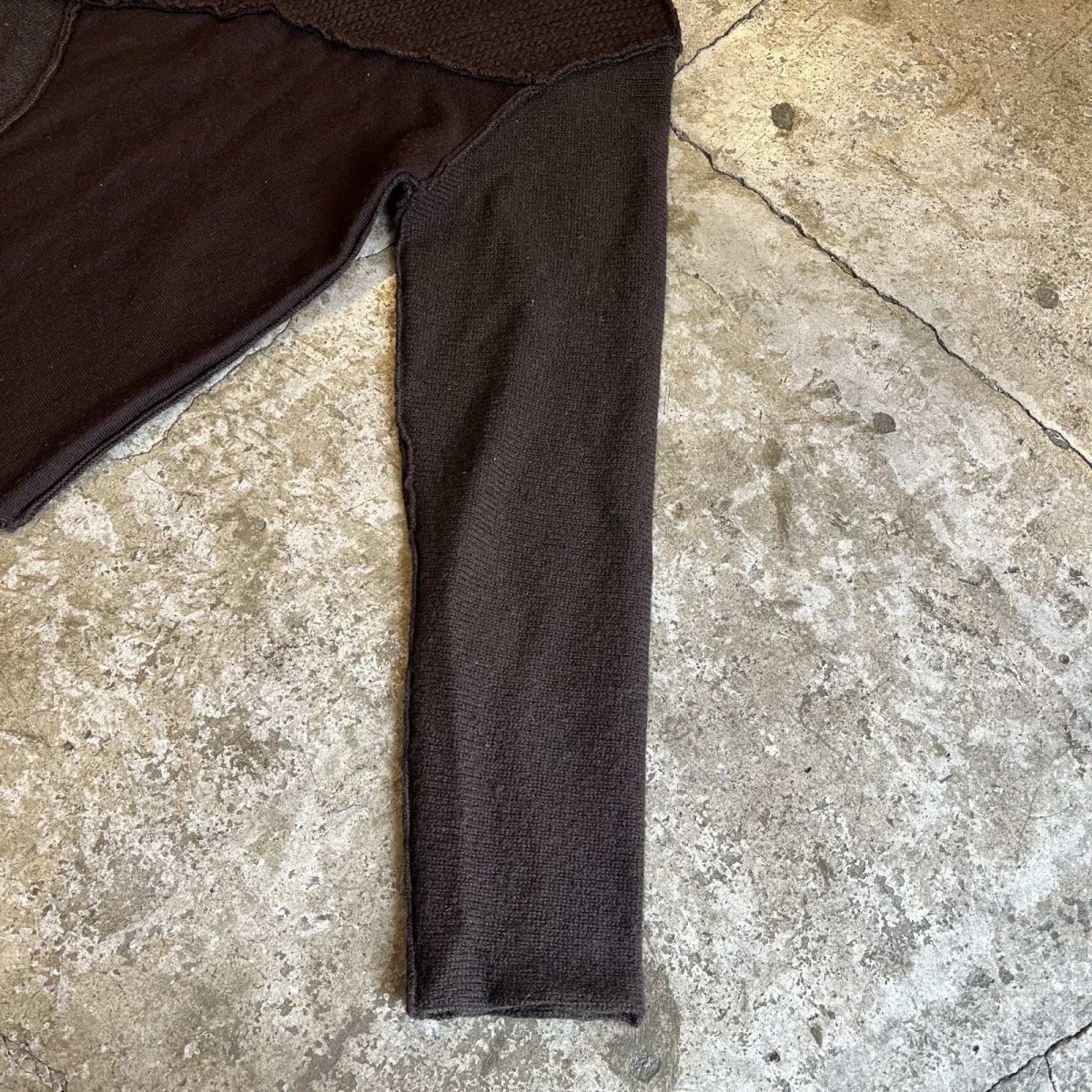 画像6: POINT BUTTON PATCHWORK DESIGN HALF NECK KNIT SWEATER / Ladies M (6)