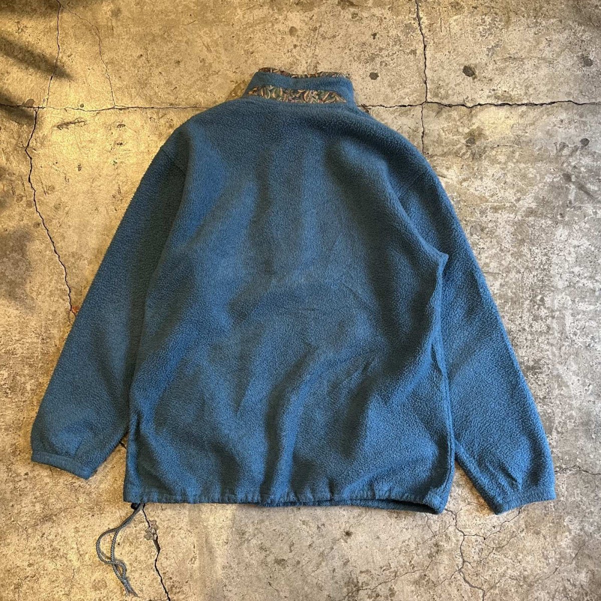 画像2: 【L.L.BEAN】CERULEAN BLUE COLOR SNAP BUTTON FLEECE L/S TOPS / Ladies L  (2)