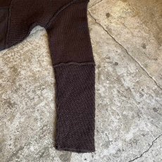 画像5: POINT BUTTON PATCHWORK DESIGN HALF NECK KNIT SWEATER / Ladies M (5)