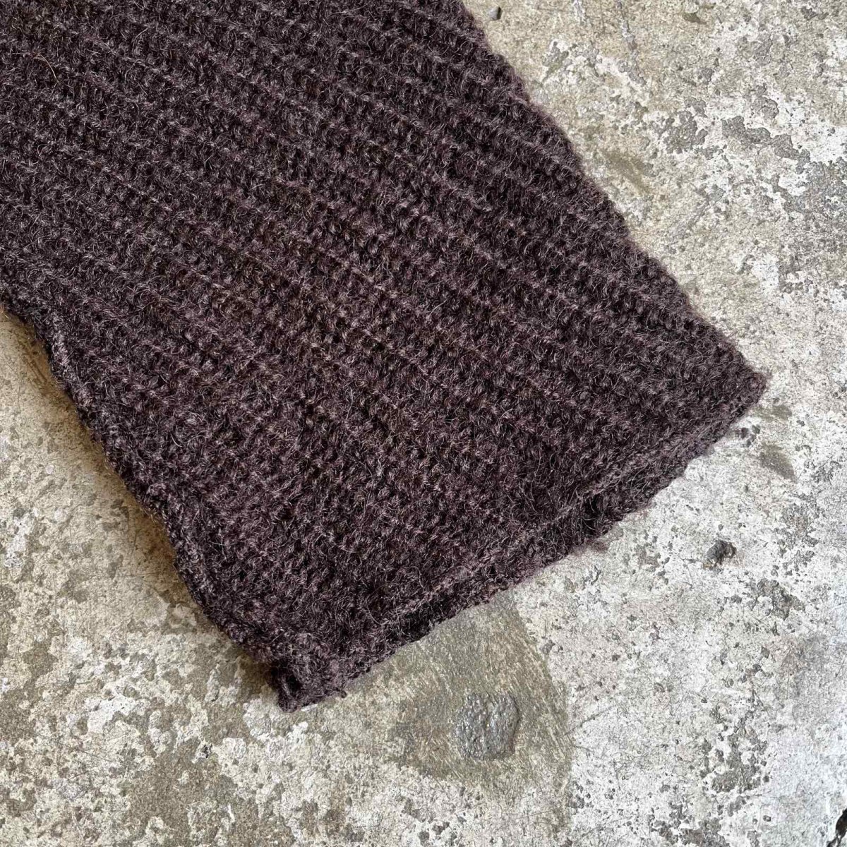 画像4: POINT BUTTON PATCHWORK DESIGN HALF NECK KNIT SWEATER / Ladies M (4)