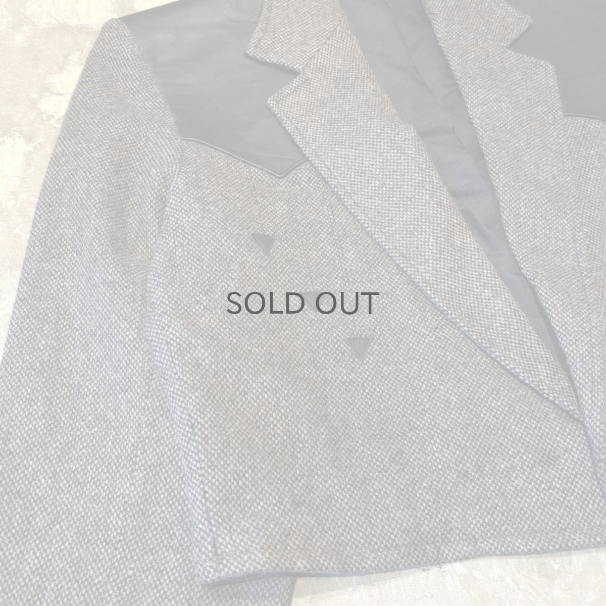 画像5: OLD LEATHER YOKE SHORT TAILORED JACKET / Mens L / MADE IN USA (5)