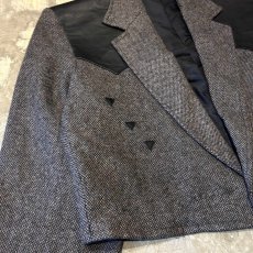 画像5: OLD LEATHER YOKE SHORT TAILORED JACKET / Mens L / MADE IN USA (5)