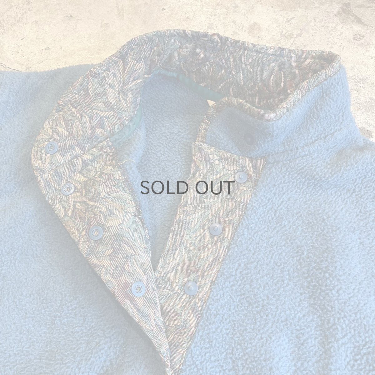 画像12: 【L.L.BEAN】CERULEAN BLUE COLOR SNAP BUTTON FLEECE L/S TOPS / Ladies L  (12)