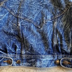 画像11: CHEMICAL WASH DESIGN SHORT DENIM JACKET / Ladies M (11)