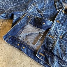 画像8: CHEMICAL WASH DESIGN SHORT DENIM JACKET / Ladies M (8)