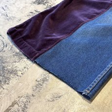 画像8: 【Wiz&Witch】"UNITED" TWINS VELOUR DENIM PANTS / OS (8)