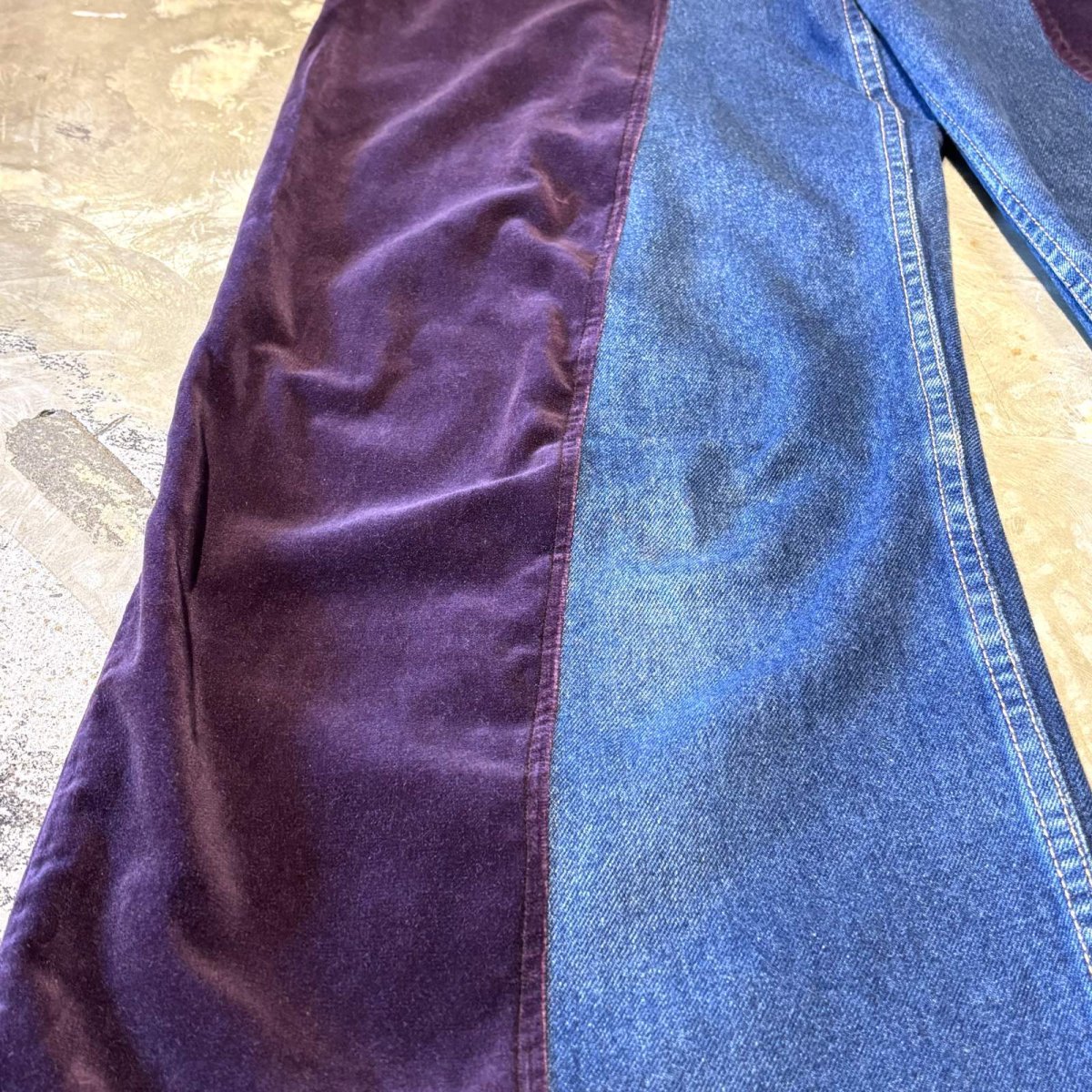 画像7: 【Wiz&Witch】"UNITED" TWINS VELOUR DENIM PANTS / OS (7)