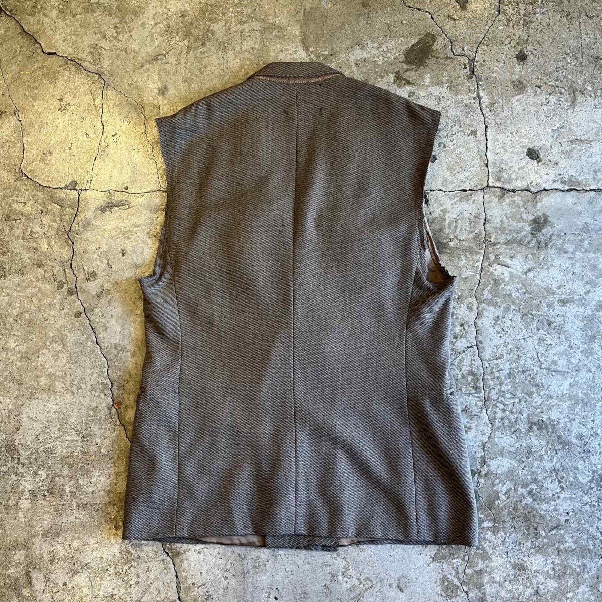画像2: 【Wiz&Witch】"OUT STITCH" MADE IN ITALY DOUBLE TAILOR VEST  / OS (2)