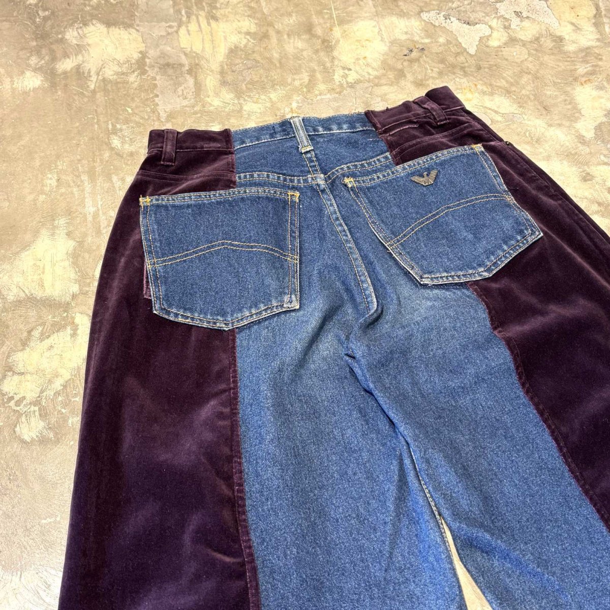 画像9: 【Wiz&Witch】"UNITED" TWINS VELOUR DENIM PANTS / OS (9)