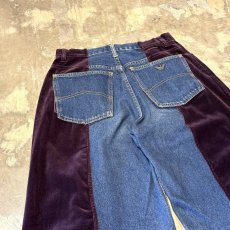 画像9: 【Wiz&Witch】"UNITED" TWINS VELOUR DENIM PANTS / OS (9)