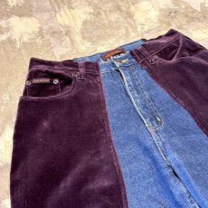 画像3: 【Wiz&Witch】"UNITED" TWINS VELOUR DENIM PANTS / OS (3)