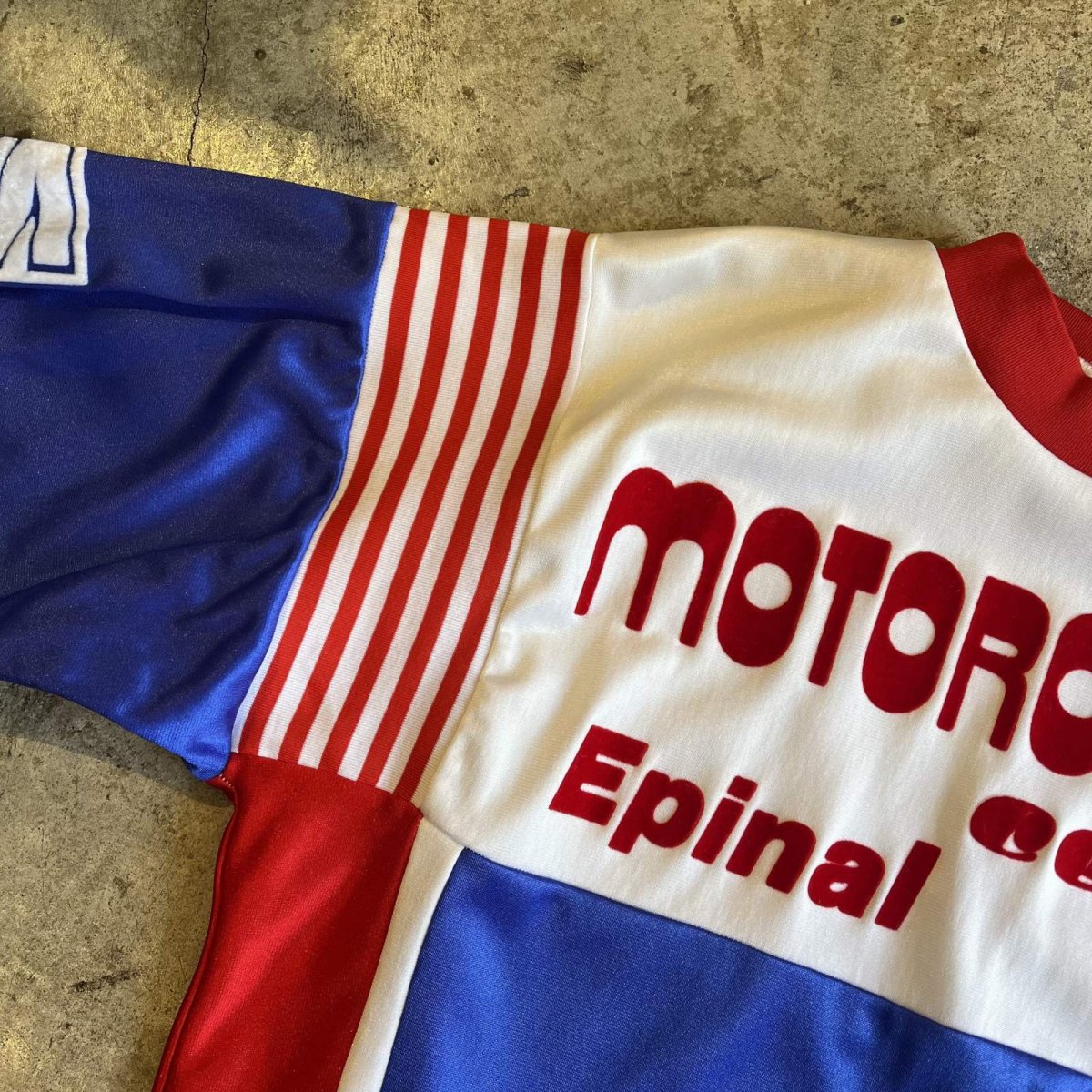 画像11: 【YAMAHA】3 COLOR PATTERN FLOCKY LOGO DESIGN MOTOCROSS L/S TOPS / Ladies M(1) / MADE IN FRANCE (11)