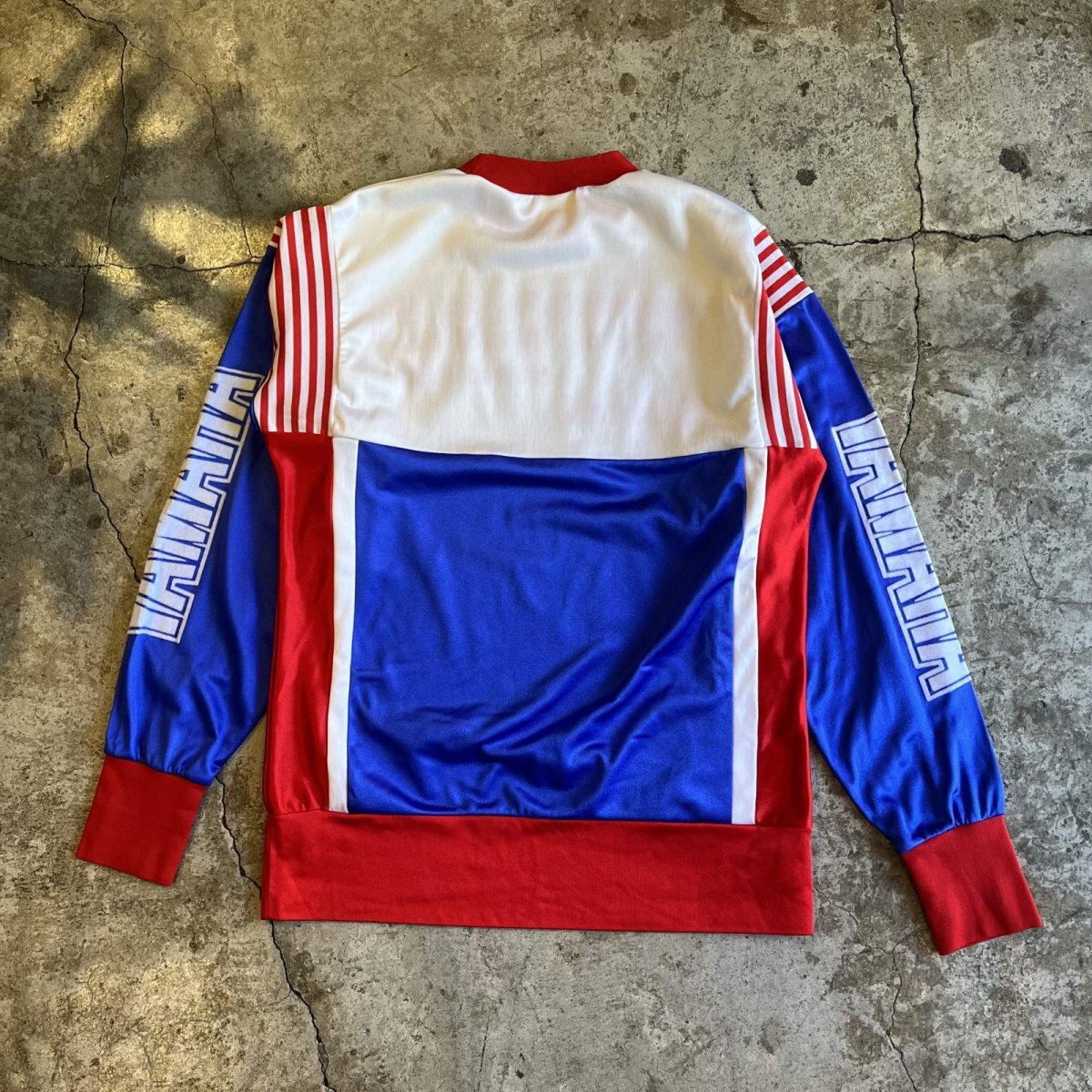 画像2: 【YAMAHA】3 COLOR PATTERN FLOCKY LOGO DESIGN MOTOCROSS L/S TOPS / Ladies M(1) / MADE IN FRANCE (2)