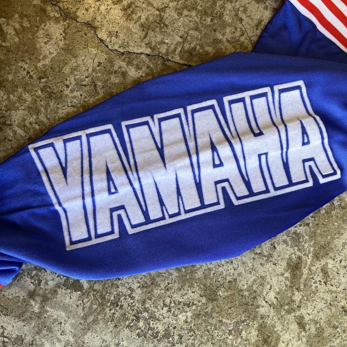 画像8: 【YAMAHA】3 COLOR PATTERN FLOCKY LOGO DESIGN MOTOCROSS L/S TOPS / Ladies M(1) / MADE IN FRANCE (8)