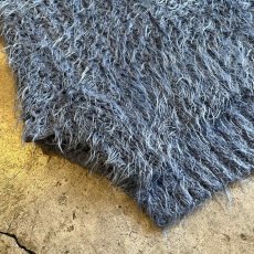 画像3: VISION BLUE COLOR OVER DESIGN SHAGGY KNIT L/S TOPS / Ladies L (3)