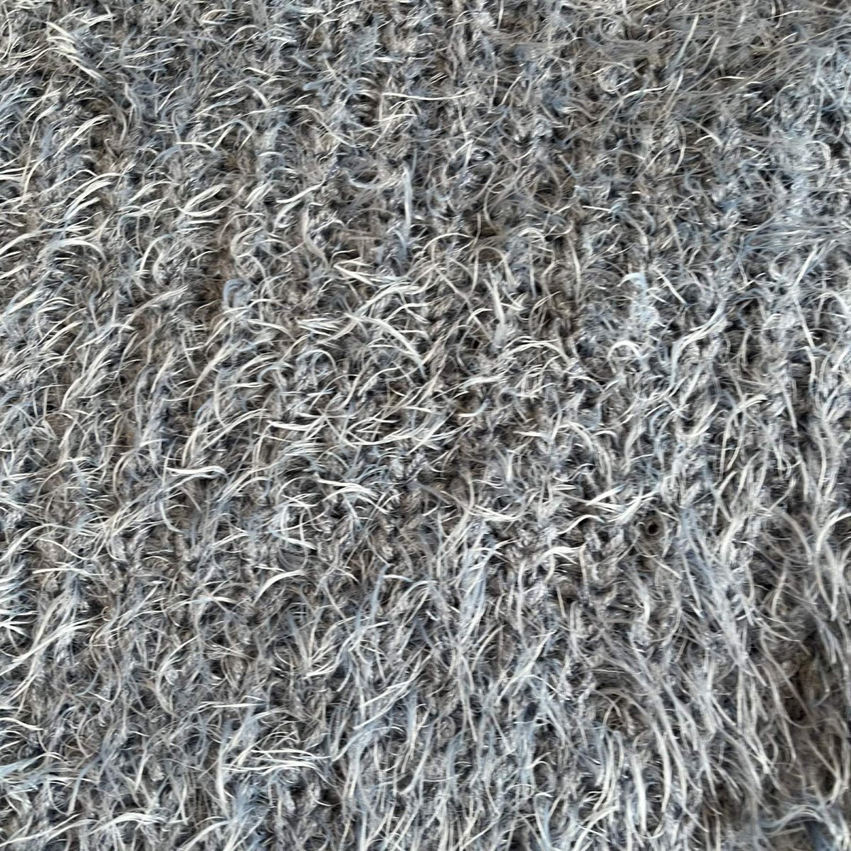 画像10: VISION BLUE COLOR OVER DESIGN SHAGGY KNIT L/S TOPS / Ladies L (10)