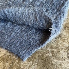 画像5: VISION BLUE COLOR OVER DESIGN SHAGGY KNIT L/S TOPS / Ladies L (5)