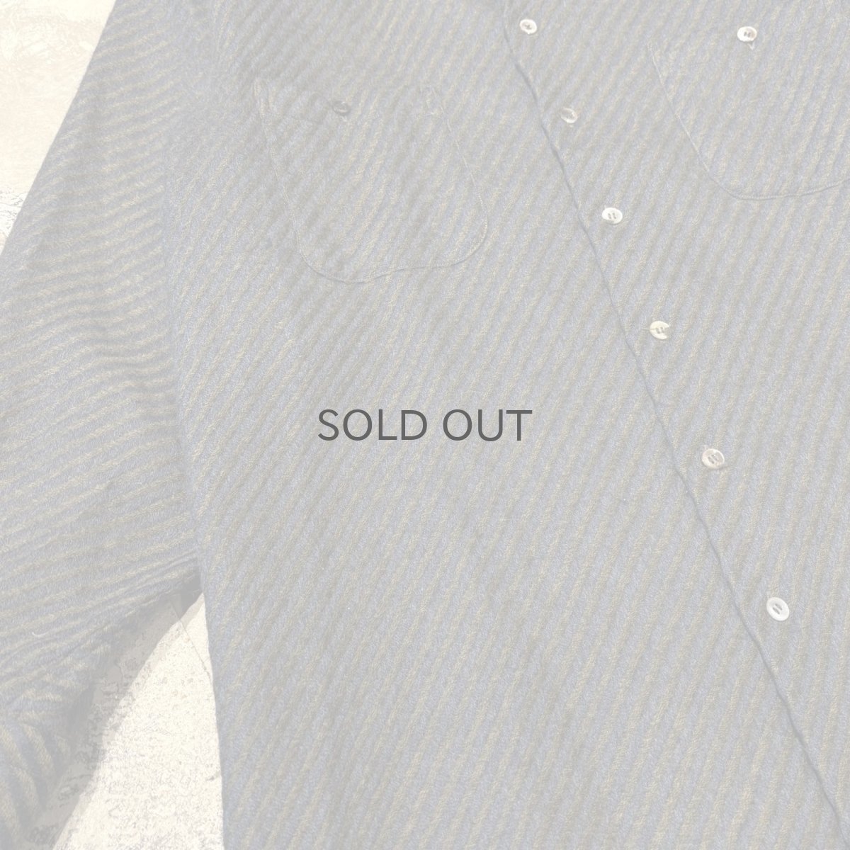 画像5: ALL OVER PATTERN OPEN COLOR WOOL L/S SHIRT / Mens M (5)