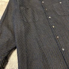 画像5: ALL OVER PATTERN OPEN COLOR WOOL L/S SHIRT / Mens M (5)