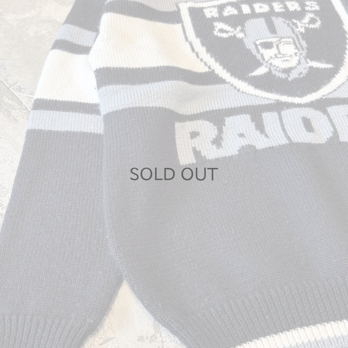 画像5: "RAIDERS" LOGO FRONT WOOL KNIT SWEATER / Mens L (5)