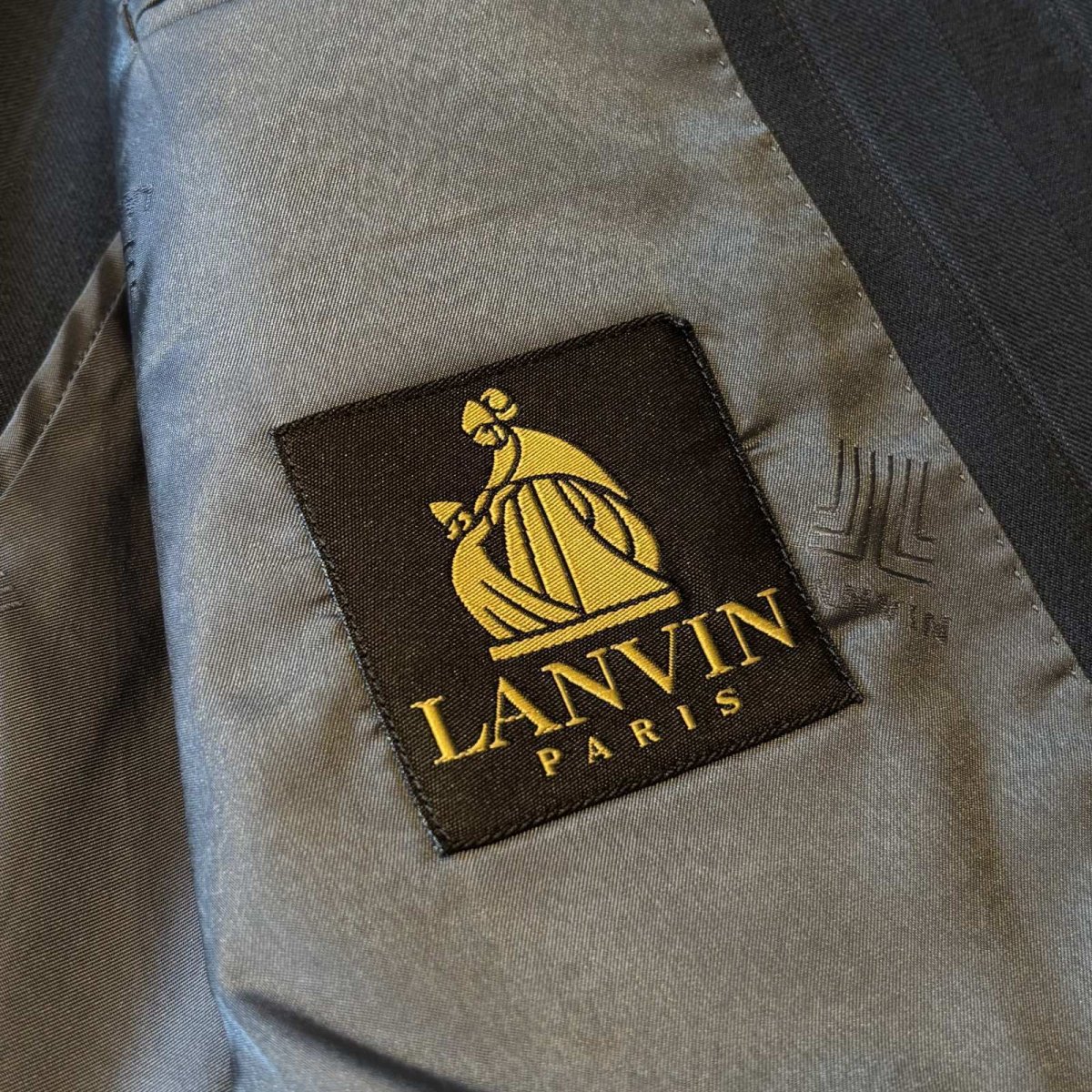 画像10: 【LANVIN】STRIPE PATTERN DOUBLE BREASTED TAILORED JACKET / Mens L (10)