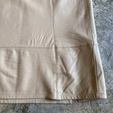 画像10: DESIGN 2SLIT LEATHER LONG SKIRT / W27 (10)