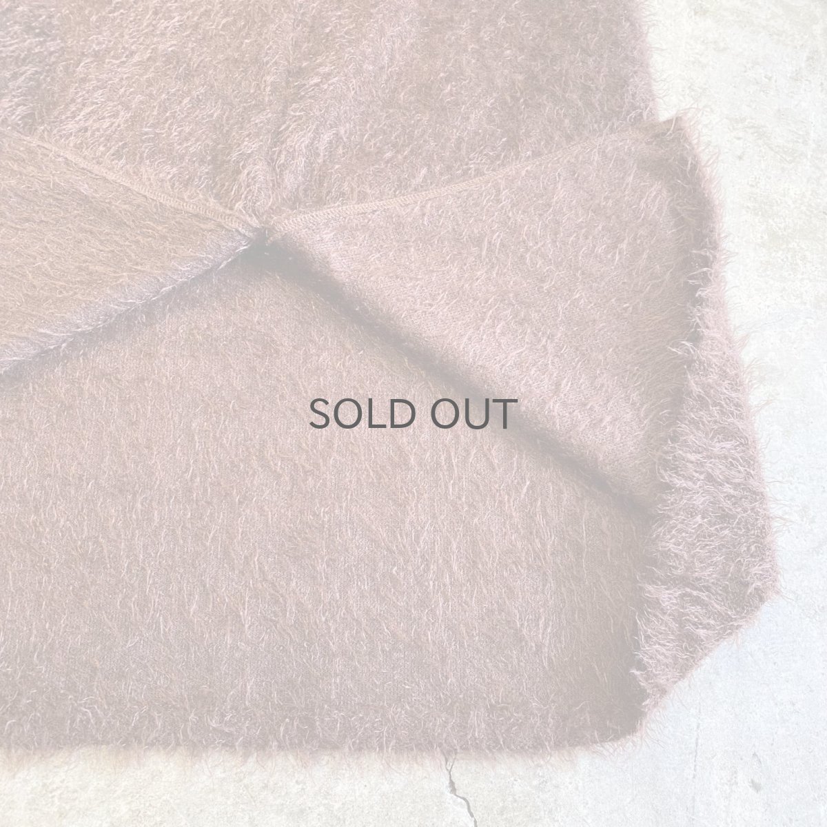 画像9: BROWN COLOR SHAGGY BACK SLIT LONG SKIRT / W24~W35 (9)