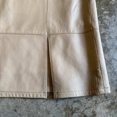 画像4: DESIGN 2SLIT LEATHER LONG SKIRT / W27 (4)