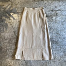 画像1: DESIGN 2SLIT LEATHER LONG SKIRT / W27 (1)