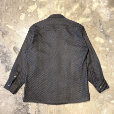 画像2: ALL OVER PATTERN OPEN COLOR WOOL L/S SHIRT / Mens M (2)
