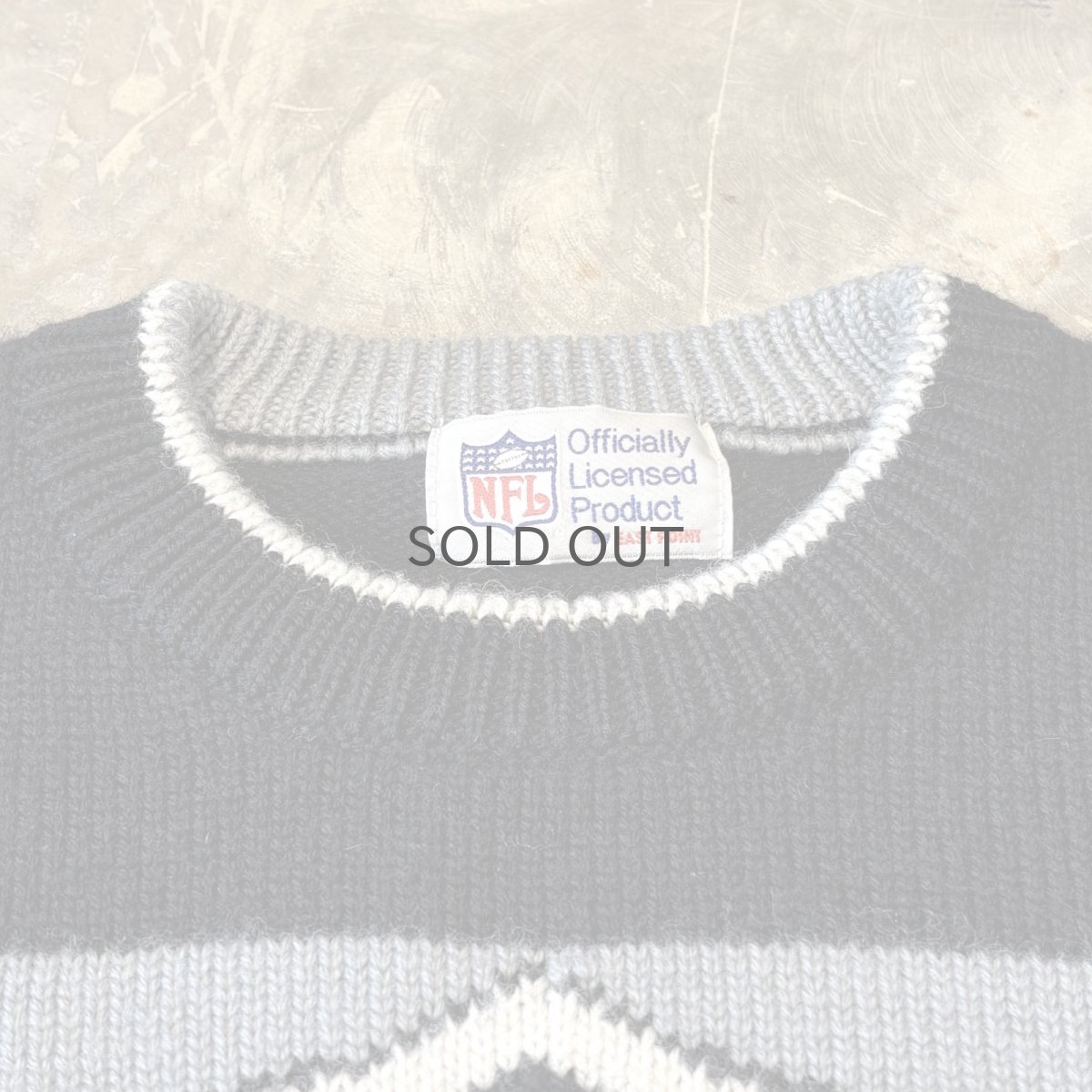 画像10: "RAIDERS" LOGO FRONT WOOL KNIT SWEATER / Mens L (10)