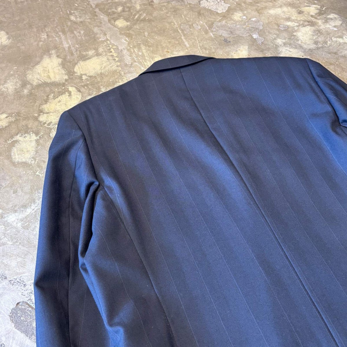 画像9: 【LANVIN】STRIPE PATTERN DOUBLE BREASTED TAILORED JACKET / Mens L (9)