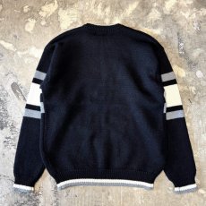 画像2: "RAIDERS" LOGO FRONT WOOL KNIT SWEATER / Mens L (2)