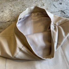 画像8: DESIGN 2SLIT LEATHER LONG SKIRT / W27 (8)