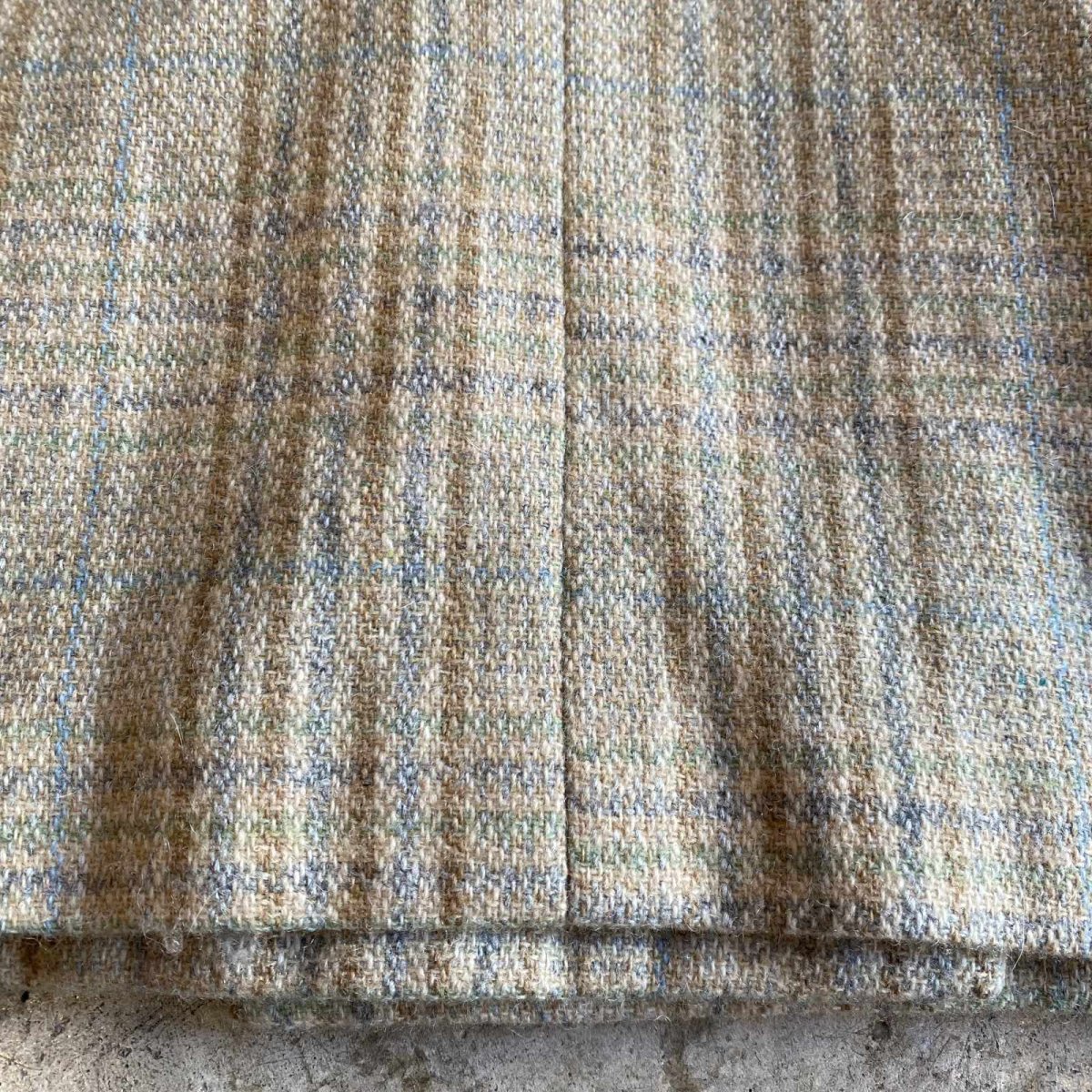 画像10: PALE TONE CHECK PATTERN DESIGN DOUBLE JACKET / Ladies M  (10)