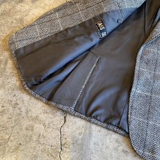 画像7: 2TONE COLOR HERRINGBONE PATTERN DESIGN TAILORED JACKET / Ladies L  (7)