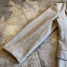 画像5: PALE TONE CHECK PATTERN DESIGN DOUBLE JACKET / Ladies M  (5)