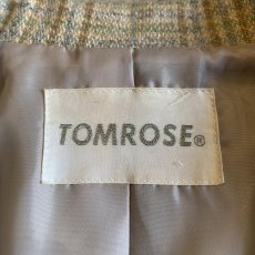 画像12: PALE TONE CHECK PATTERN DESIGN DOUBLE JACKET / Ladies M  (12)